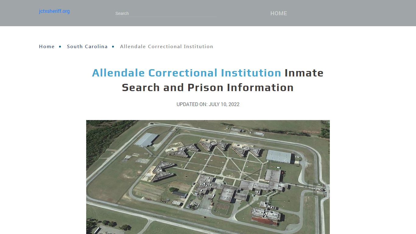 Allendale Correctional Institution Inmate Search, Visitation, Phone no ...